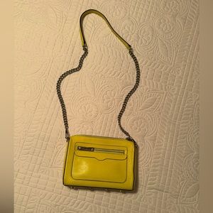 Yellow epi-leather Crossbody